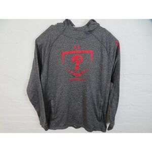 Philadelphia Phillies Hoodie Mens 2XL Under Armour Gray MLB Baseball Pullover